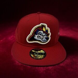New Era 59FIFTY Batavia Muckdogs Fitted Hat 7 3/4 MiLB Authentic Red Diamond